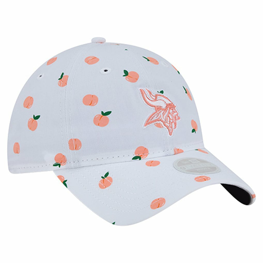 Minnesota Vikings New Era Women's Fruit Pattern 9TWENTY Adjustable Hat - White outlet