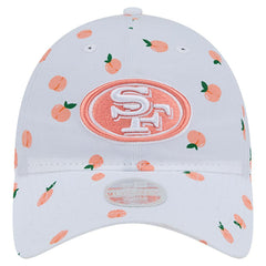 San Francisco 49ers New Era Women's Fruit Pattern 9TWENTY Adjustable Hat - White on sale