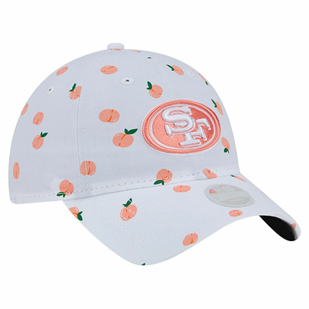 San Francisco 49ers New Era Women's Fruit Pattern 9TWENTY Adjustable Hat - White on sale