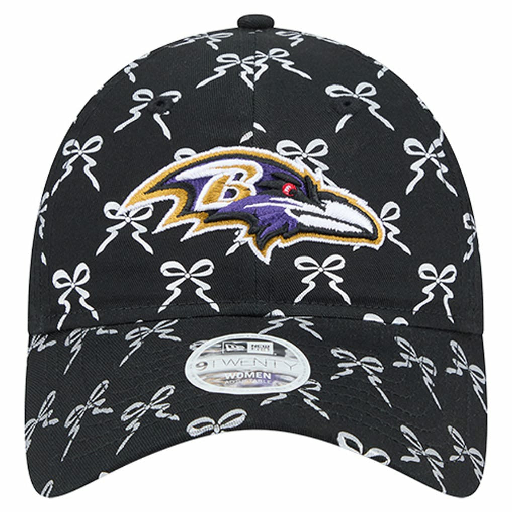 Baltimore Ravens New Era Women's Ribbon 9TWENTY Adjustable Hat - Black discount