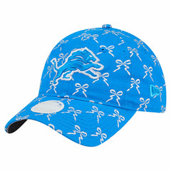 Detroit Lions New Era Women's Ribbon 9TWENTY Adjustable Hat - Blue sale