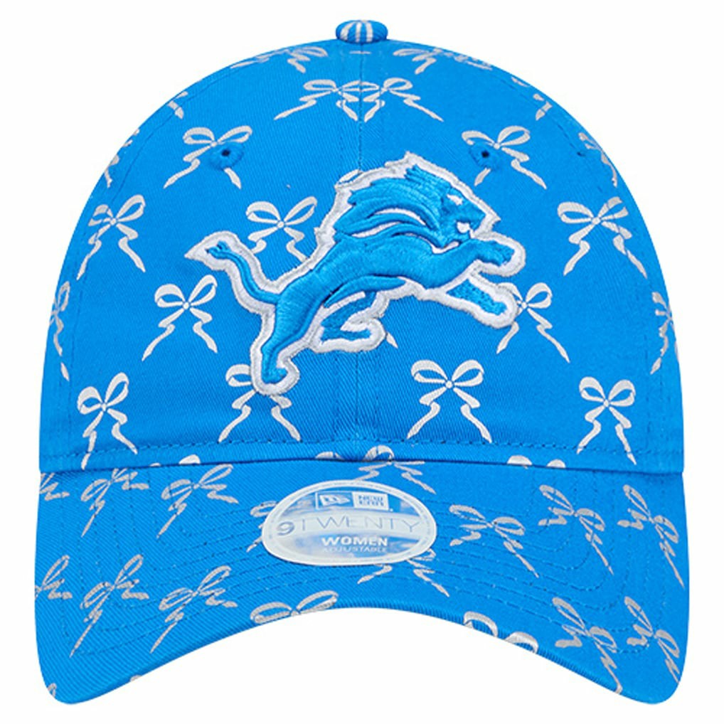 Detroit Lions New Era Women's Ribbon 9TWENTY Adjustable Hat - Blue sale