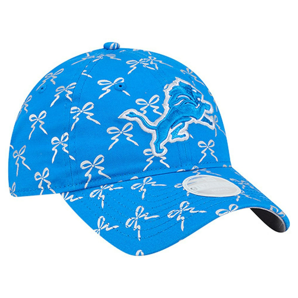 Detroit Lions New Era Women's Ribbon 9TWENTY Adjustable Hat - Blue sale
