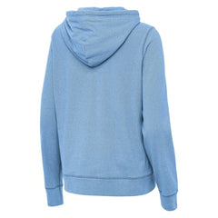 Chicago Cubs Antigua Women's Alternate Logo Justice Pullover Hoodie - Heather Powder Blue