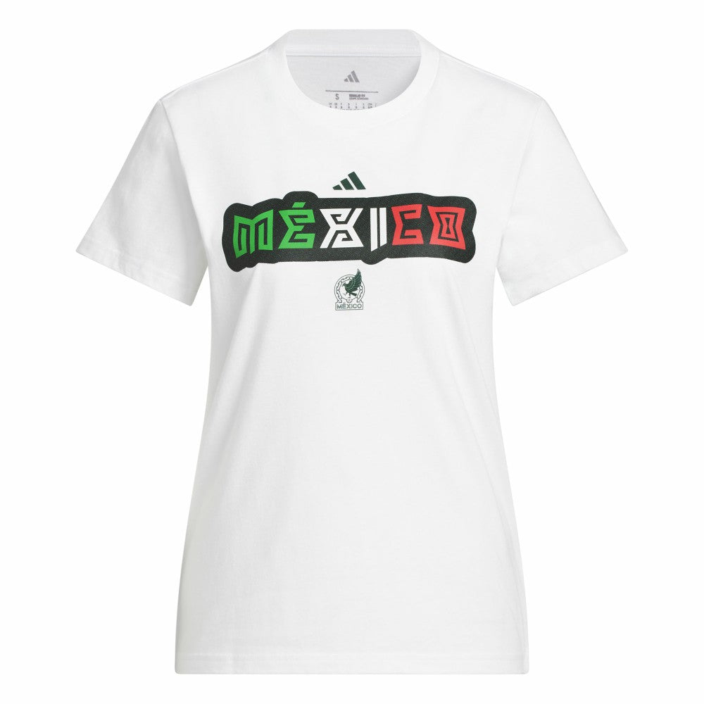 Mexico National Team Women's Jersey Hook T-Shirt - White | Adidas shop