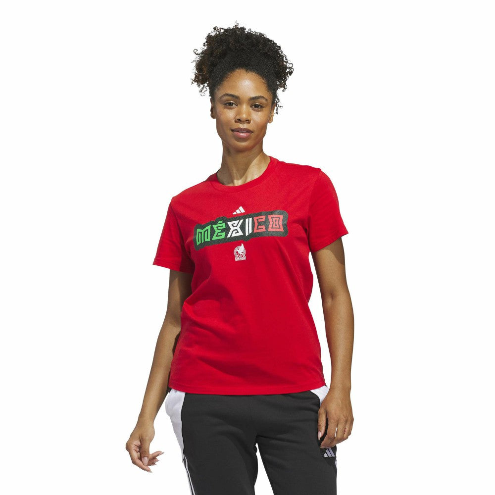 Mexico National Team Women's Jersey Hook T-Shirt - Red | Adidas discount