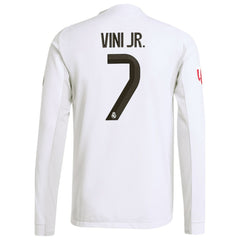 Vini Jr. Real Madrid 2025/26 Home Long Sleeve Jersey - White | Adidas outlet