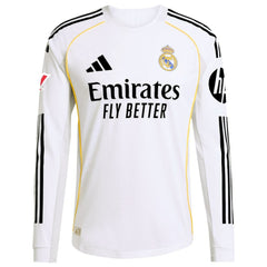 Rodrygo Real Madrid 2025/26 Home Long Sleeve Jersey - White | Adidas sale