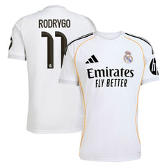 Rodrygo Real Madrid 2025/26 Home Replica Jersey - White | Adidas outlet