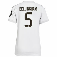 Jude Bellingham Real Madrid Women's 2025/26 Home Replica Jersey - White | Adidas discount