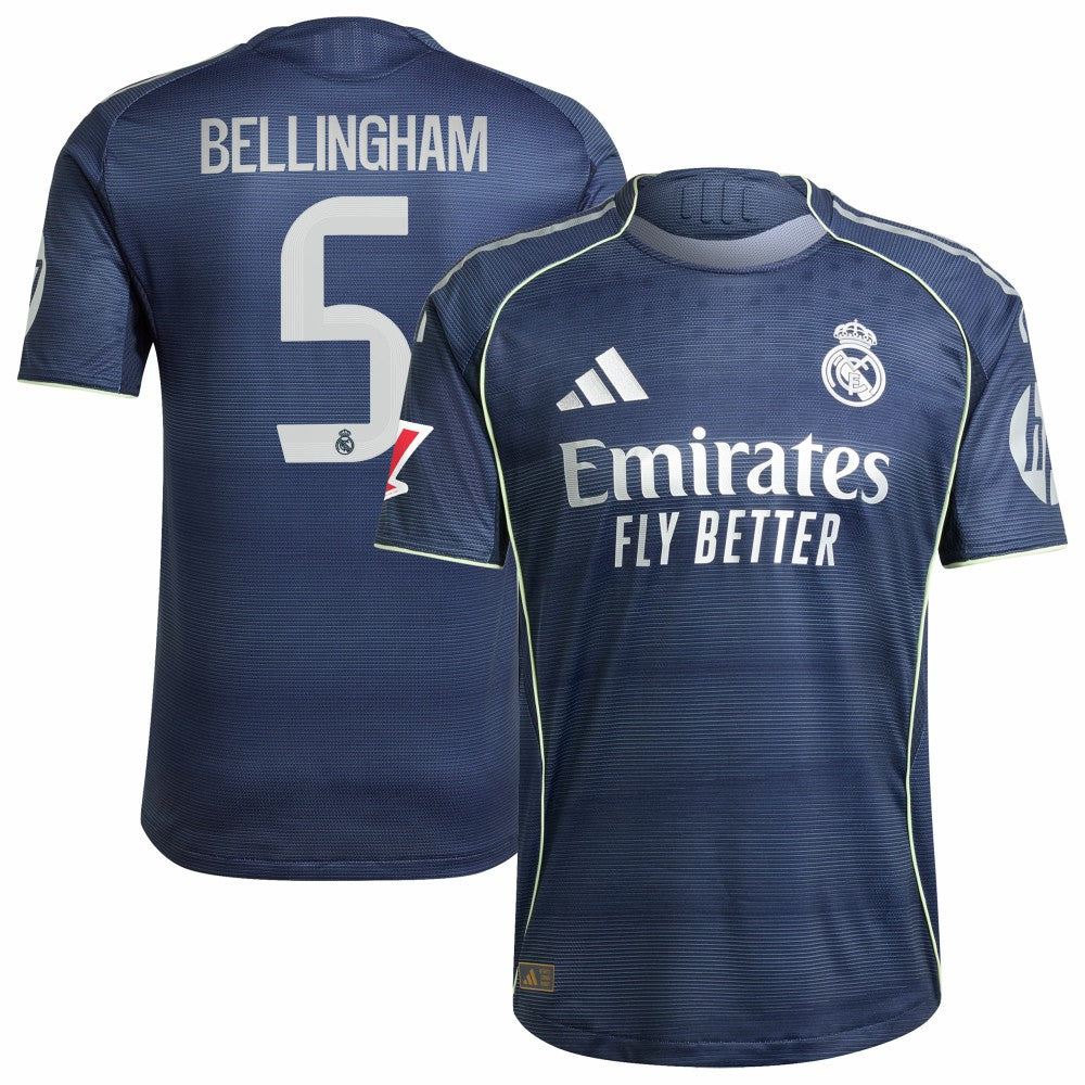 Jude Bellingham Real Madrid 2025/26 Away Player Jersey - Blue | Adidas outlet