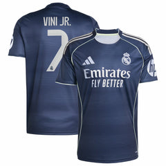 Vini Jr. Real Madrid 2025/26 Away Replica Player Jersey - Blue | Adidas for sale