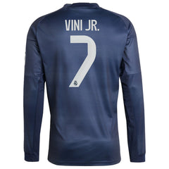 Vini Jr. Real Madrid 2025/26 Home Long Sleeve Replica Player Jersey - Blue | Adidas for sale