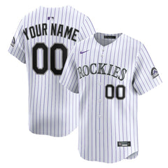Colorado Rockies Youth Home Custom Limited Jersey - White | Nike