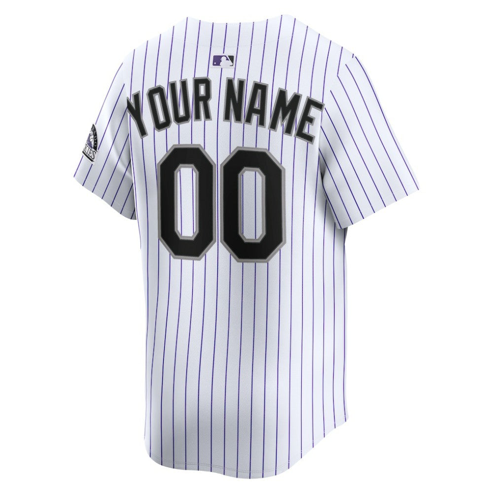 Colorado Rockies Youth Home Custom Limited Jersey - White | Nike