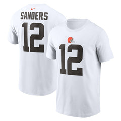 Shedeur Sanders Cleveland Browns 2025 NFL Draft Name & Number T-Shirt - White | Nike discount