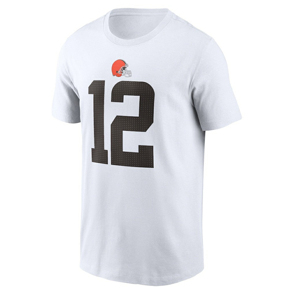Shedeur Sanders Cleveland Browns 2025 NFL Draft Name & Number T-Shirt - White | Nike discount