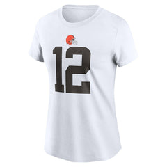 Shedeur Sanders Cleveland Browns Women's 2025 NFL Draft Name & Number T-Shirt - White | Nike online
