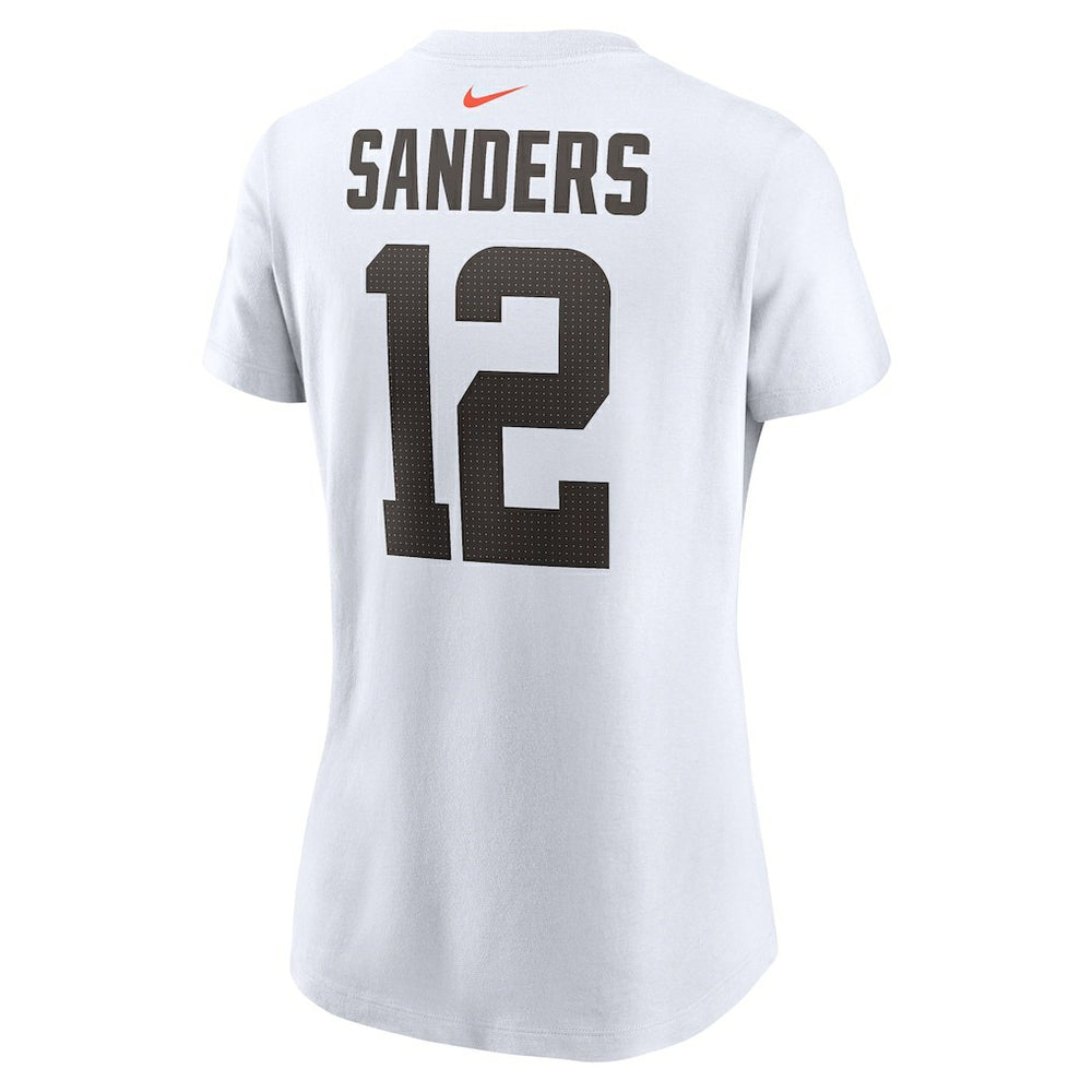 Shedeur Sanders Cleveland Browns Women's 2025 NFL Draft Name & Number T-Shirt - White | Nike online