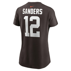 Shedeur Sanders Cleveland Browns Women's 2025 NFL Draft Name & Number T-Shirt - Brown | Nike for sale