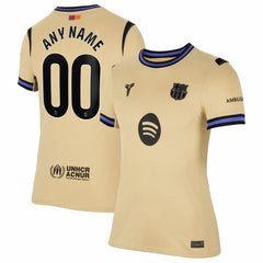 Barcelona Women's 2025/26 Away Stadium Replica Custom Jersey - Gold | Nike shop