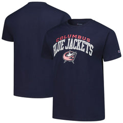 Columbus Blue Jackets Champion Primary Logo T-Shirt Navy