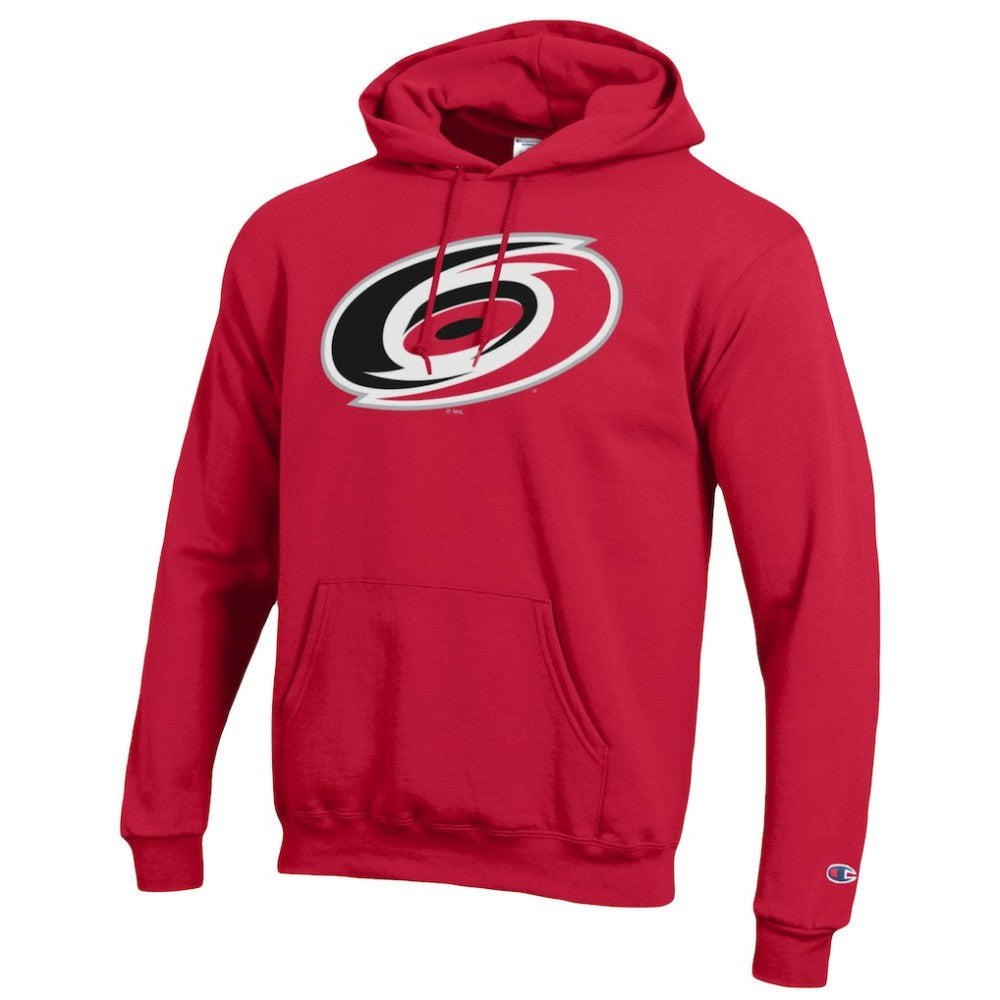 Carolina Hurricanes Champion Primary Logo 1-Hit Pullover Hoodie Red