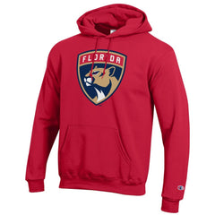 Florida Panthers Champion Primary Logo 1-Hit Pullover Hoodie Red