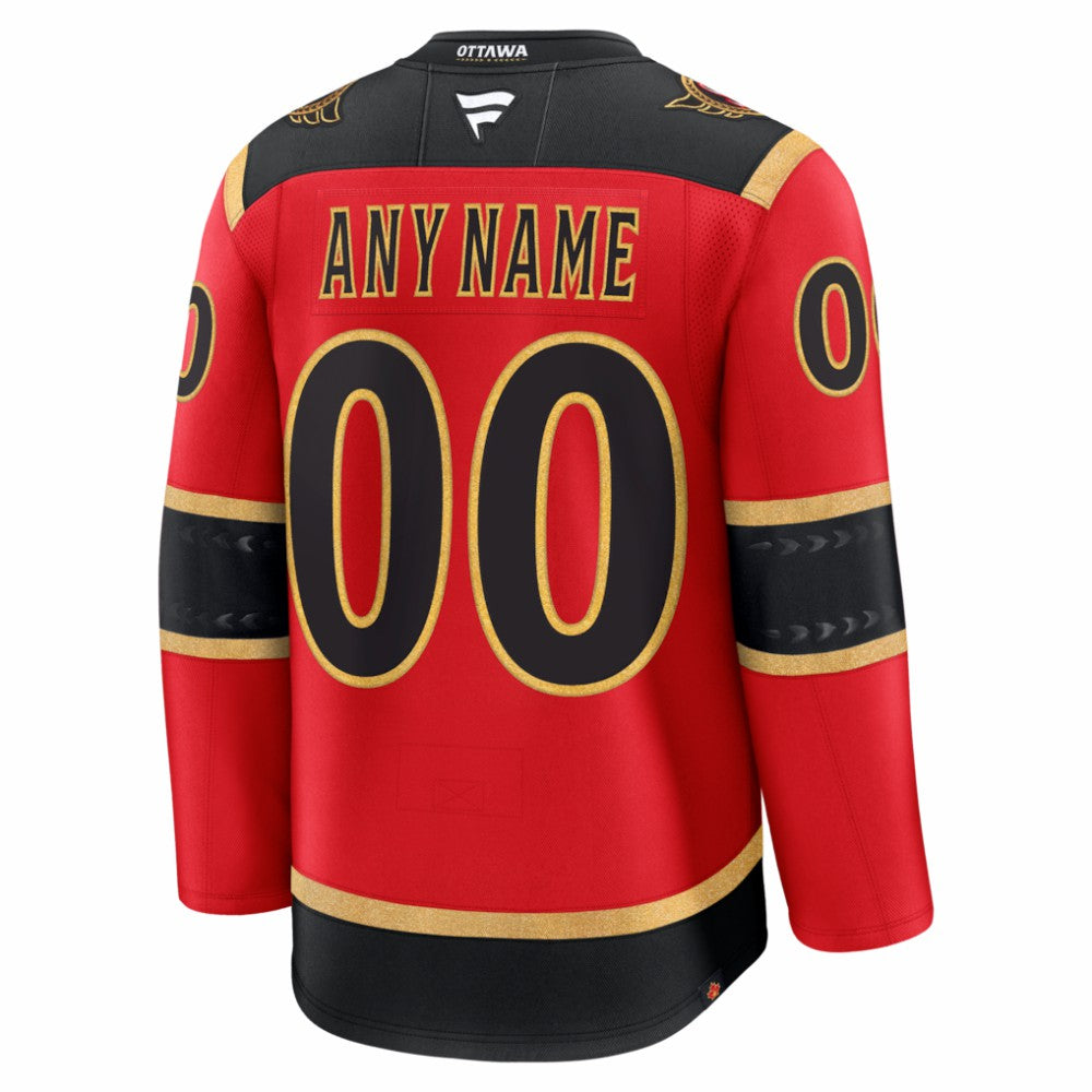 Ottawa Senators Fanatics Alternate Custom Premium Jersey Red
