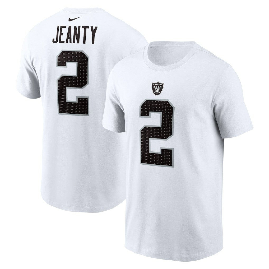 Ashton Jeanty Las Vegas Raiders Name & Number T-Shirt - White | Nike online