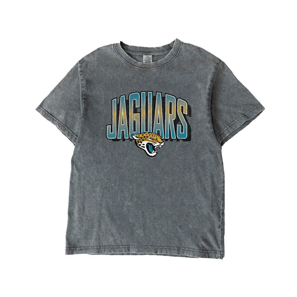Jacksonville Jaguars Gameday Couture Women's Peak Performance Oversized Snow Wash T-Shirt - Gray sale