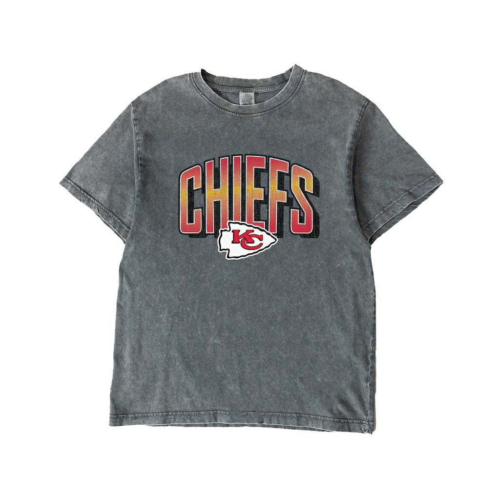 Kansas City Chiefs Gameday Couture Women's Peak Performance Oversized Snow Wash T-Shirt - Gray outlet