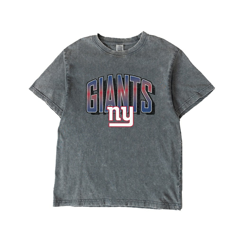 New York Giants Gameday Couture Women's Peak Performance Oversized Snow Wash T-Shirt - Gray on sale