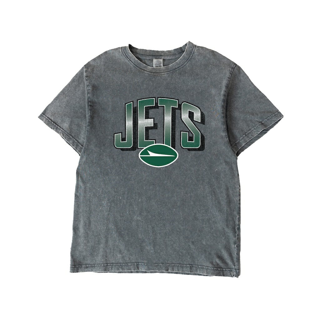 New York Jets Gameday Couture Women's Peak Performance Oversized Snow Wash T-Shirt - Gray sale