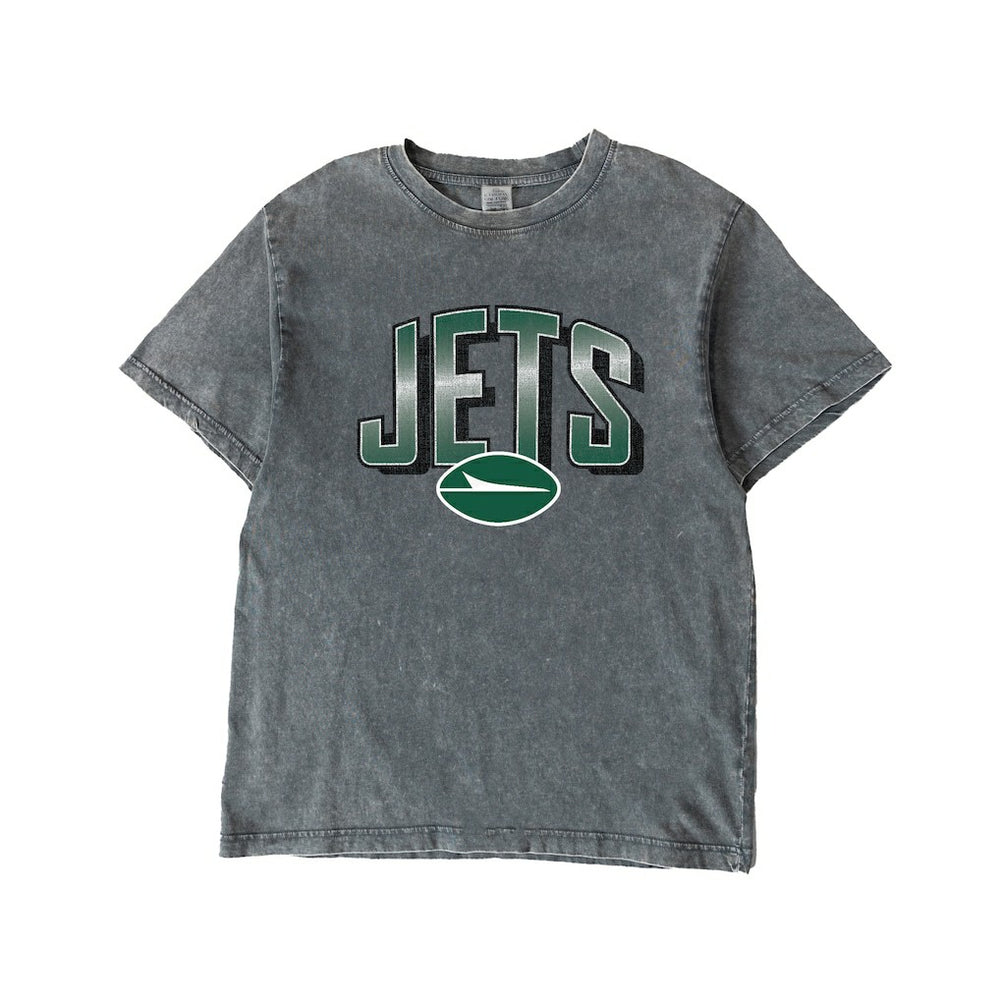 New York Jets Gameday Couture Women's Peak Performance Oversized Snow Wash T-Shirt - Gray sale