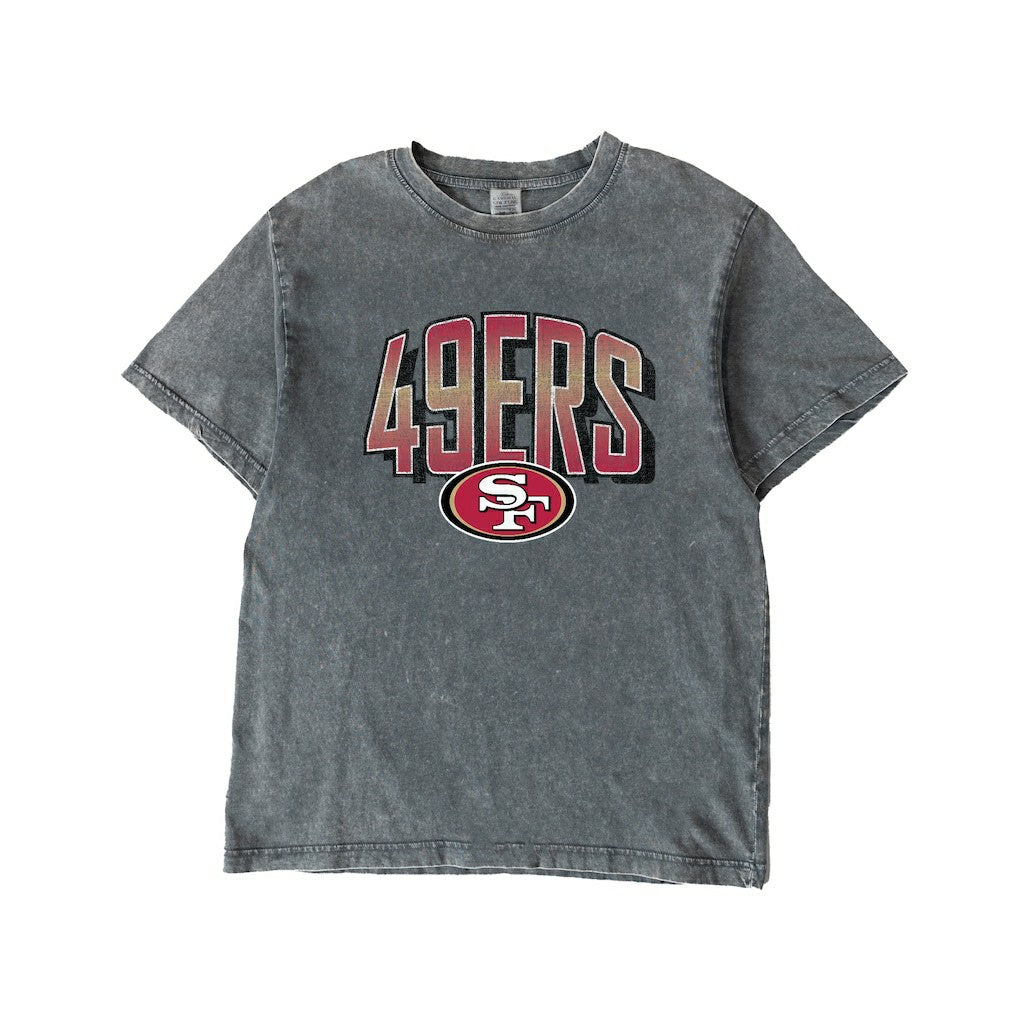 San Francisco 49ers Gameday Couture Women's Peak Performance Oversized Snow Wash T-Shirt - Gray sale