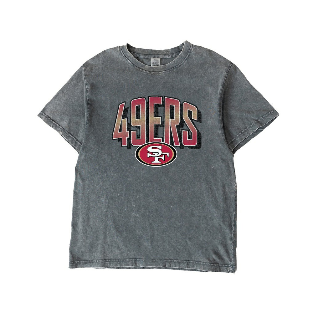San Francisco 49ers Gameday Couture Women's Peak Performance Oversized Snow Wash T-Shirt - Gray sale
