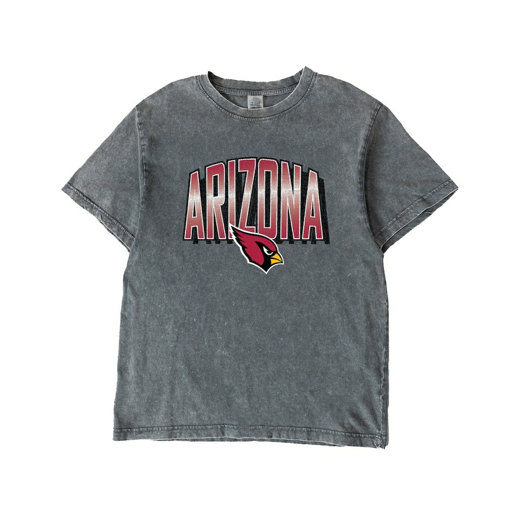 Arizona Cardinals Gameday Couture Women's Peak Performance Oversized Snow Wash T-Shirt - Gray cheap