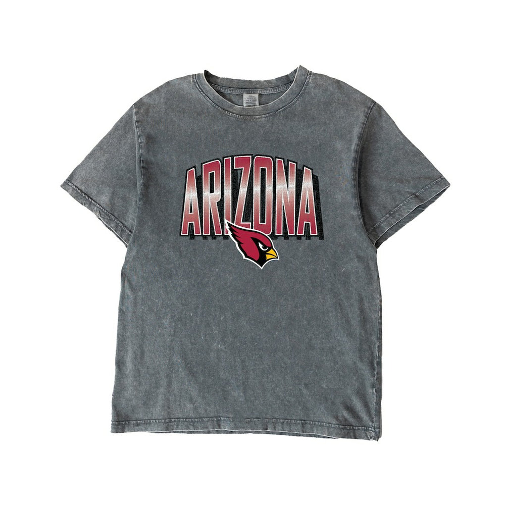 Arizona Cardinals Gameday Couture Women's Peak Performance Oversized Snow Wash T-Shirt - Gray cheap