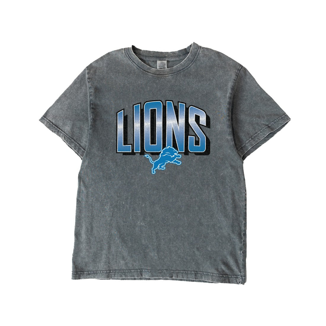 Detroit Lions Gameday Couture Women's Peak Performance Oversized Snow Wash T-Shirt - Gray online