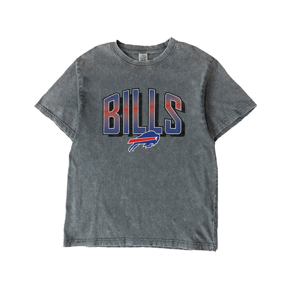 Buffalo Bills Gameday Couture Women's Peak Performance Oversized Snow Wash T-Shirt - Gray online