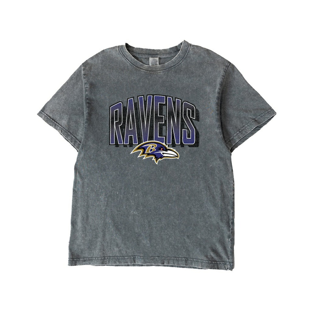 Baltimore Ravens Gameday Couture Women's Peak Performance Oversized Snow Wash T-Shirt - Gray outlet