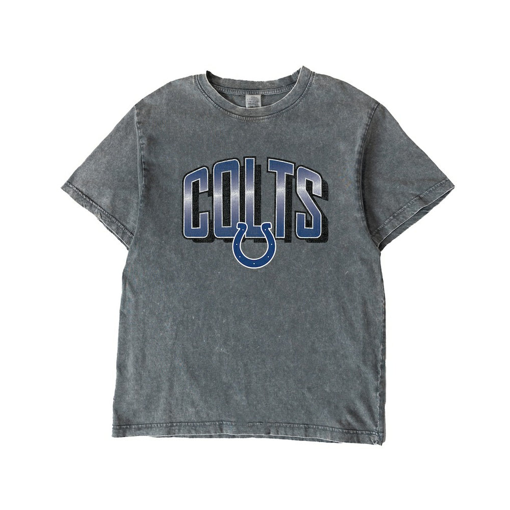Indianapolis Colts Gameday Couture Women's Peak Performance Oversized Snow Wash T-Shirt - Gray cheap