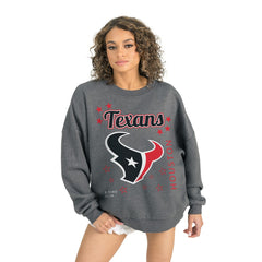 Houston Texans Gameday Couture Women's Ready to Rumble Premium Fleece Pullover Sweatshirt - Gray online