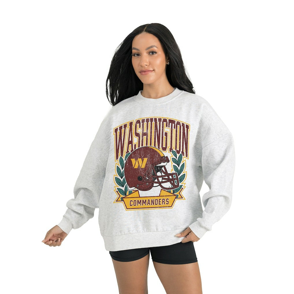 Washington Commanders Gameday Couture Women's Heritage Premium Fleece Pullover Sweatshirt - Gray on sale