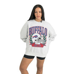 Buffalo Bills Gameday Couture Women's Heritage Premium Fleece Pullover Sweatshirt - Gray cheap