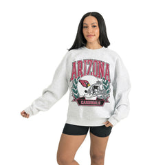 Arizona Cardinals Gameday Couture Women's Heritage Premium Fleece Pullover Sweatshirt - Gray cheap