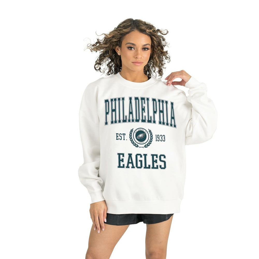 Philadelphia Eagles Gameday Couture Women's Timeless Triumph Premium Fleece Pullover Sweatshirt - White outlet