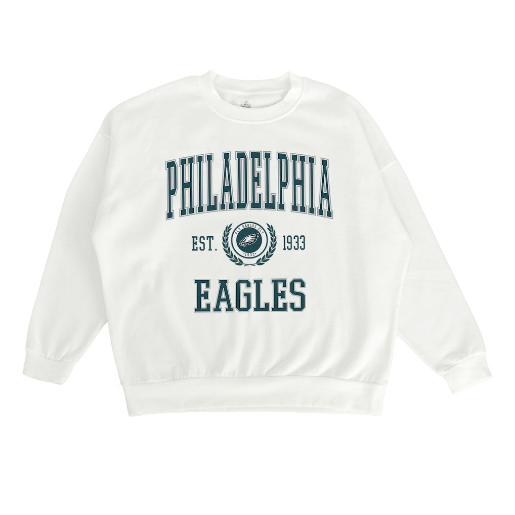 Philadelphia Eagles Gameday Couture Women's Timeless Triumph Premium Fleece Pullover Sweatshirt - White outlet