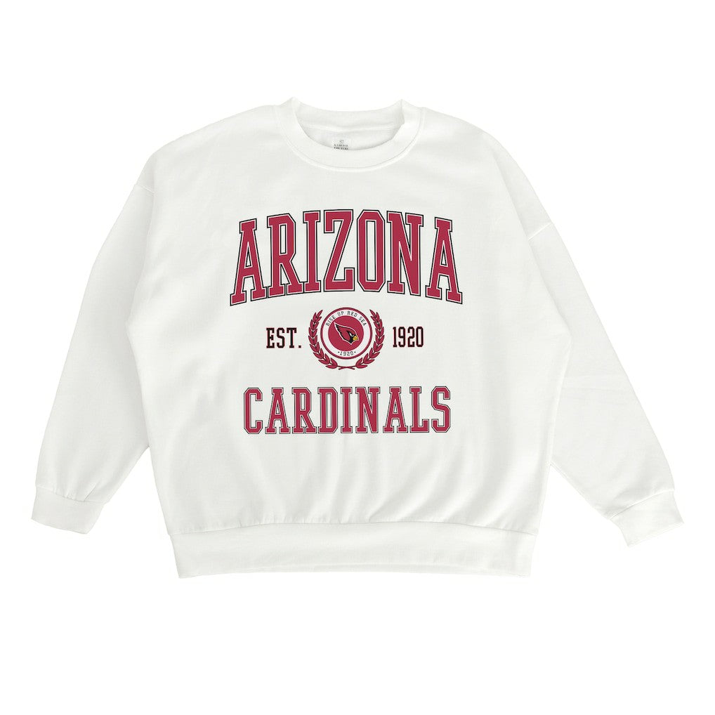 Arizona Cardinals Gameday Couture Women's Timeless Triumph Premium Fleece Pullover Sweatshirt - White outlet